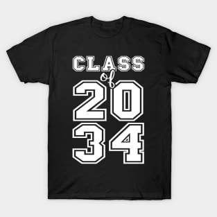 Class Of 2034 Shirt Pre-K Graduate Preschool Graduation T-Shirt